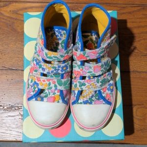 Mini Boden size 33 (US 2) floral high tops